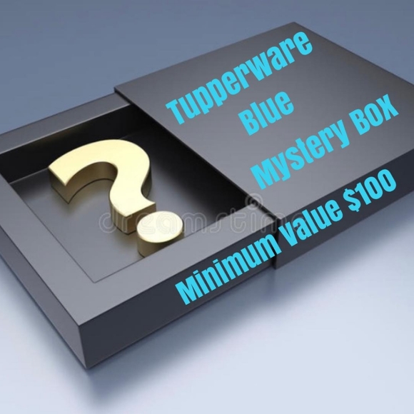 Tupperware Blue Mystery Box- Minimum value $100 - Picture 1 of 1